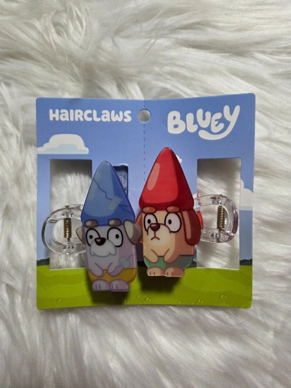 Bluey Gnomes Claw Hair Clip Set